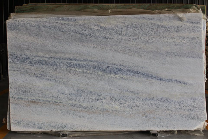 Crystal blue vein grey marble