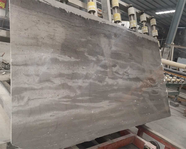 China cloud veined grey marble slab