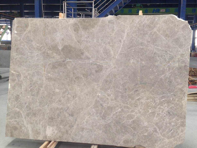 China veined light grey marble slab