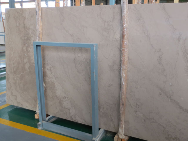 Athens grey marble slab cross cut