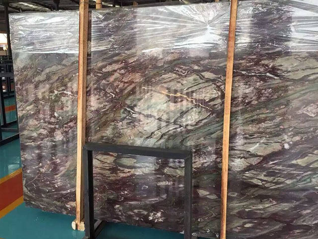 China gold vein red purple marble suppliers