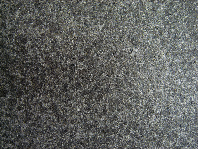 China Flamed G684 black pearl granite 