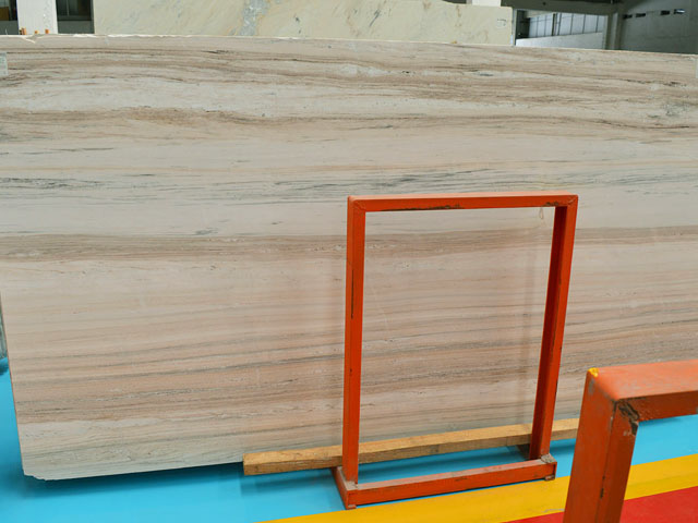 Chinese crystal white wood vein marble