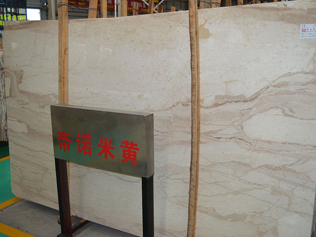 Imported Italian bright dino beige marble slab