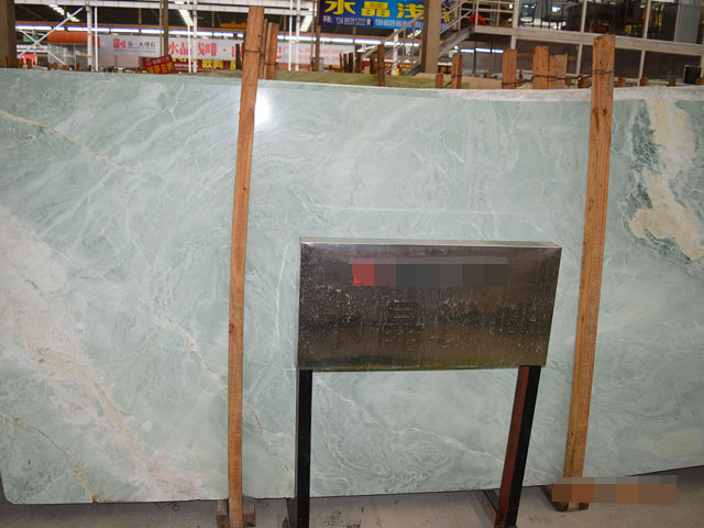 Chinese blue jade white marble slab