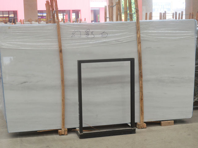 Imported Italian phantom white marble slab