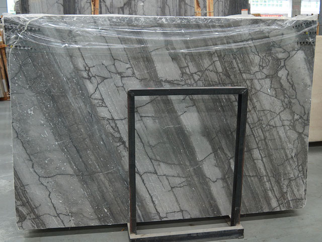 London grey wood veins marble slab