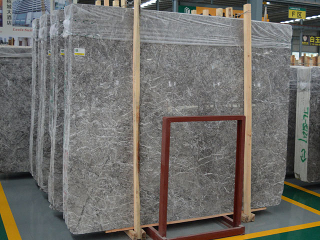 Imported Italian tafrry gray marble with white veins