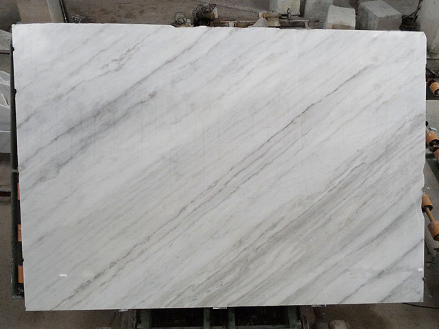 China guangxi white wood grain marble slab