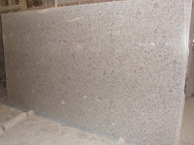 China polished G655 white granite slab
