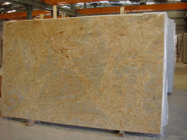 Imported Indian Kashmir gold yellow granite slab