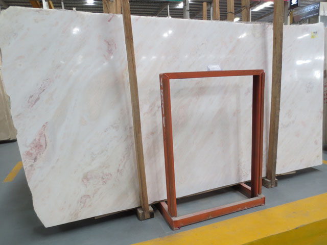 Italy bianco rosa pearl pink marble slab