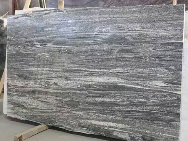 China grey wood grain marble slab