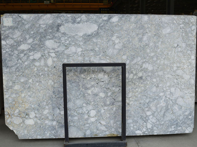 Chinese white snow blue marble slab