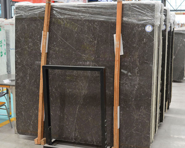 Imported olive grey veined marble from Turkey