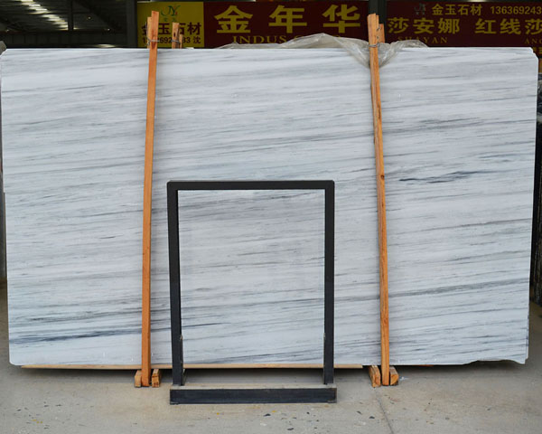 Chinese bright color ocean grey marble slab