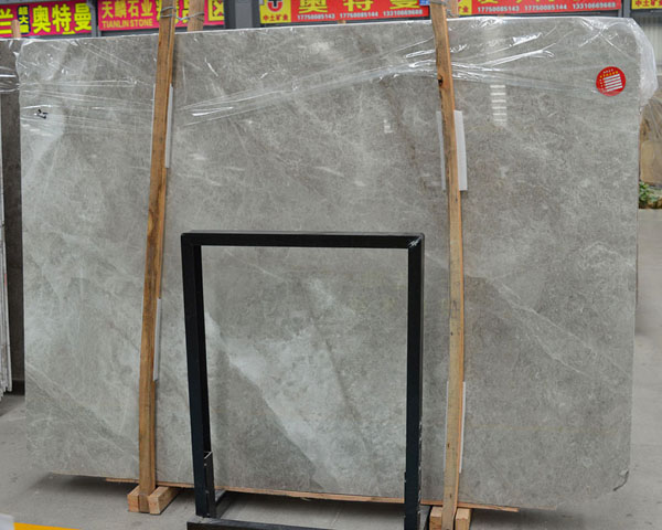 New product tundra grey cloudy marble slab