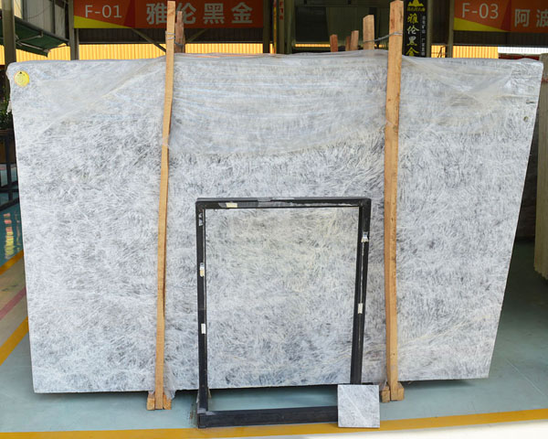 New Arrival China snow grey marble slab