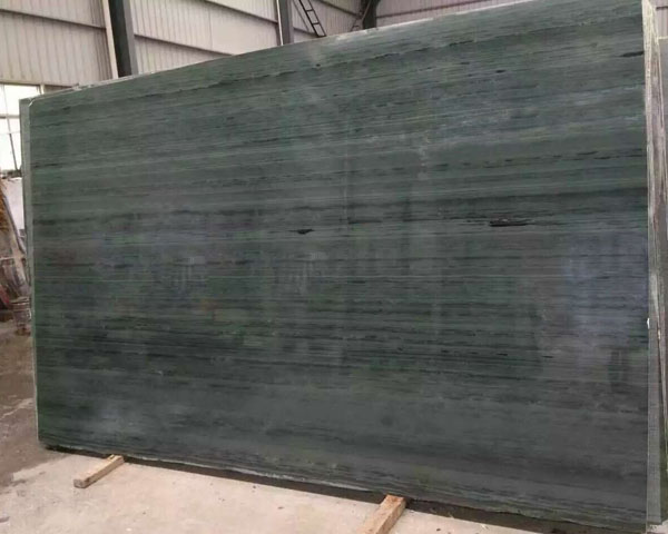China royal green sandalwood marble slab