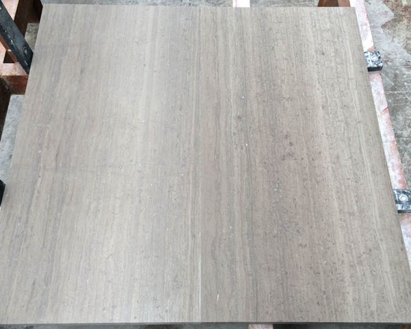 China honed grey wood vein marble tile