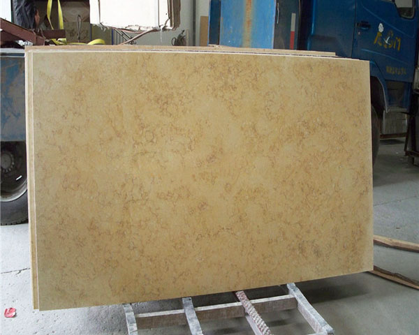 China sunny gold vein yellow marble slab
