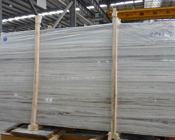 China crystal wood grain white serpeggiante marble