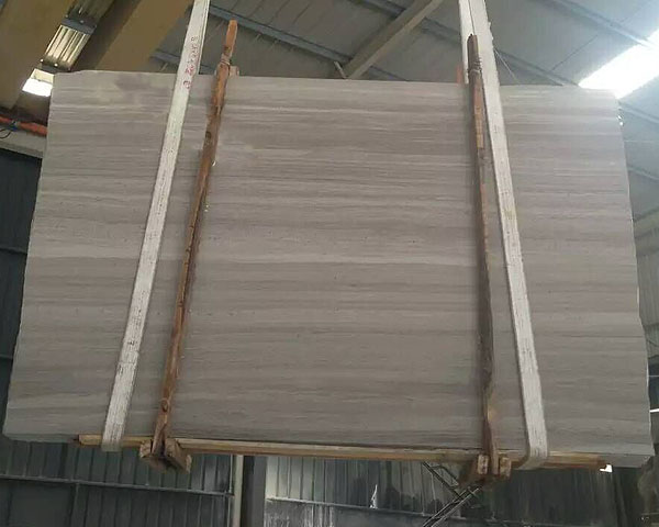 New quarry coffee brown wood grain marble slab