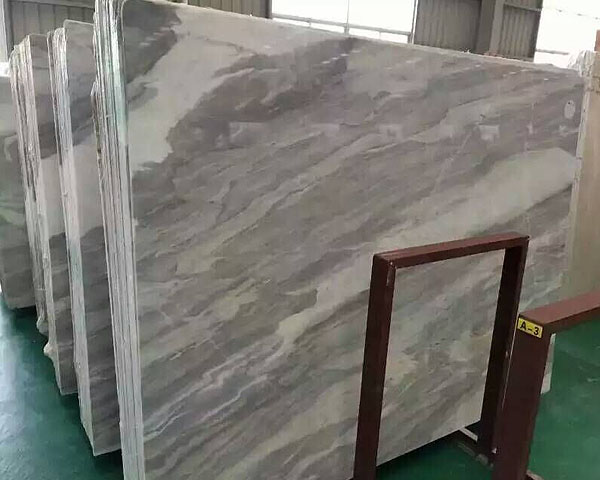 Ice age grey marble with white veins