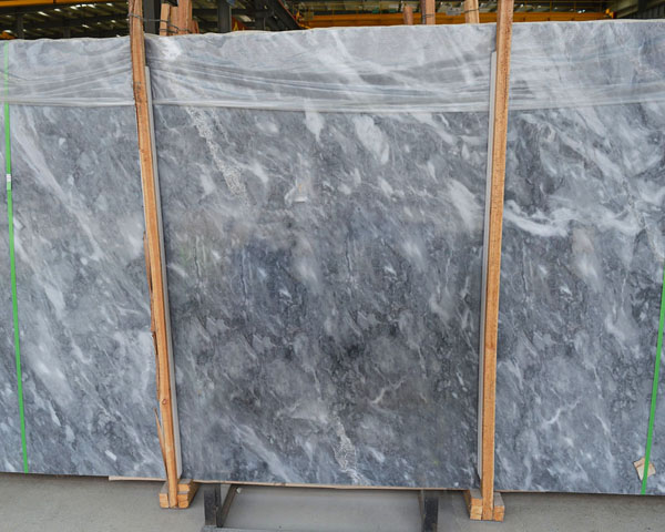 China dema grey cloud marble slab