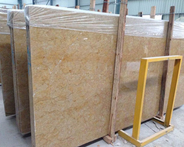 Imported gold vein spot yellow marble from Italy 
