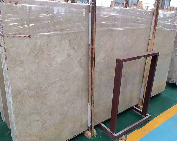 Imported golden butterfly beige marble slab