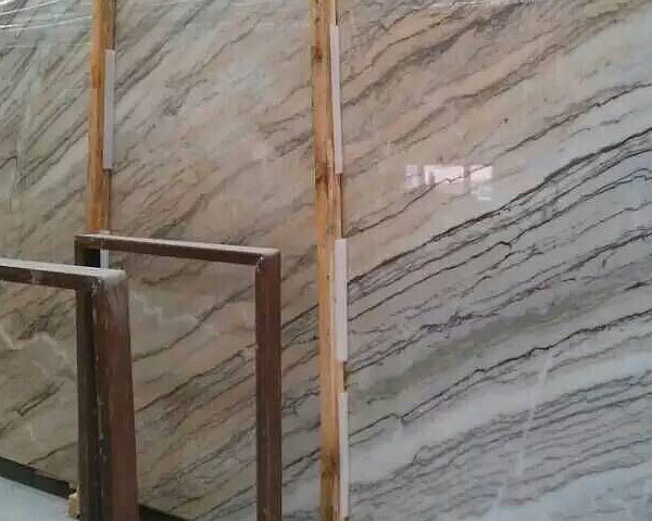 Imported red calacatta veins marble slab