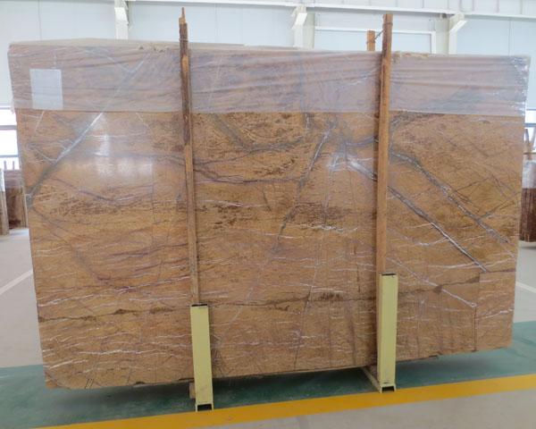 Imported Rainforest golden brown marble slab from Brazil