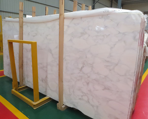 New quarry calacatta white marble slab