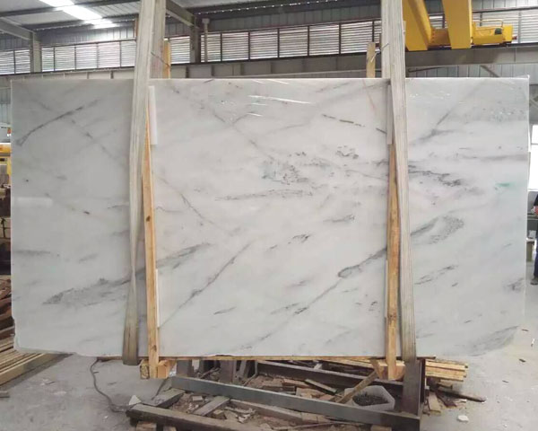 New statuario venato white marble slab