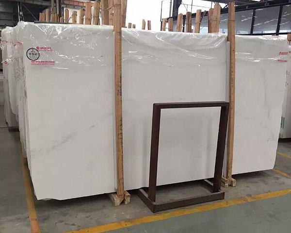 Imported Ariston white marble slab from Greece