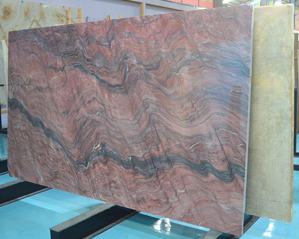 Chinese grey wavy grain red marble for sale