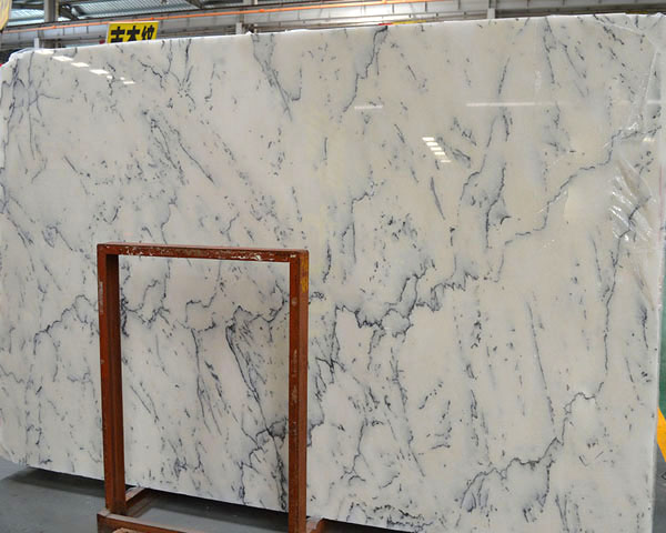 Top Luxury statuario venato white marble slab