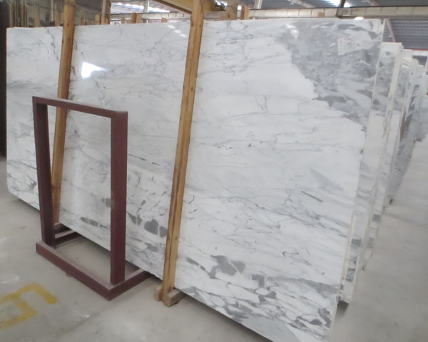 New product grey vein white marble slab price