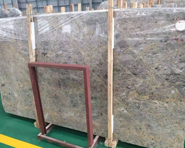 New tundra gold vein gray marble slab price