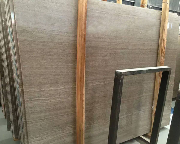New quarry coffee brown wood marble slab