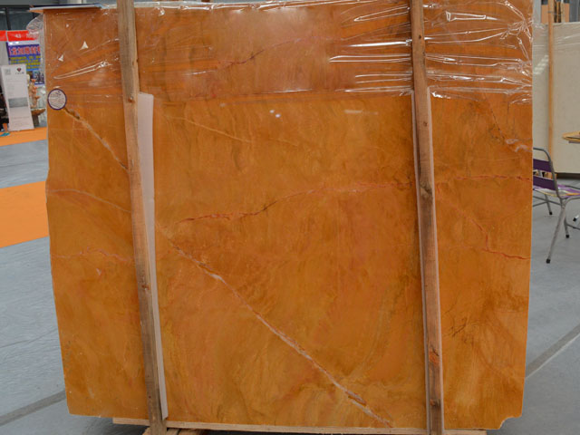 Imperial gold brown marble slab from China