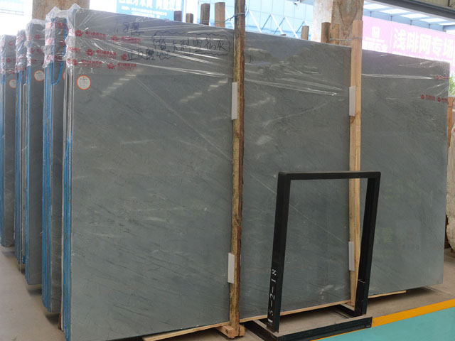 Dark grey color marble slab price China
