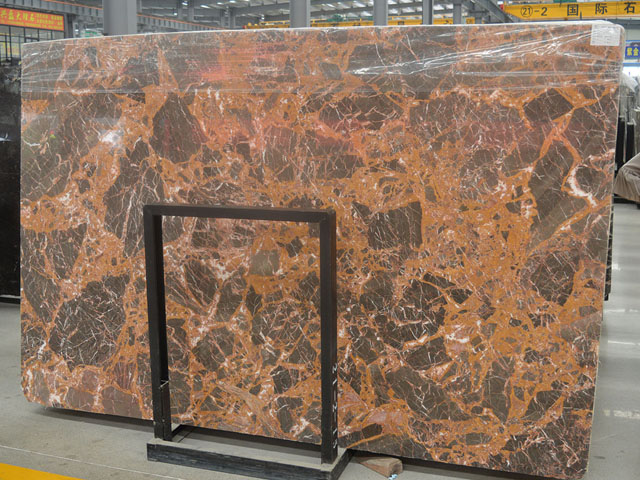 Imperial grey spot vein brown marble for sale