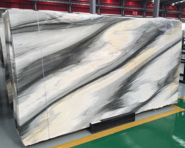 China grey wavy vein gucci white marble for sale