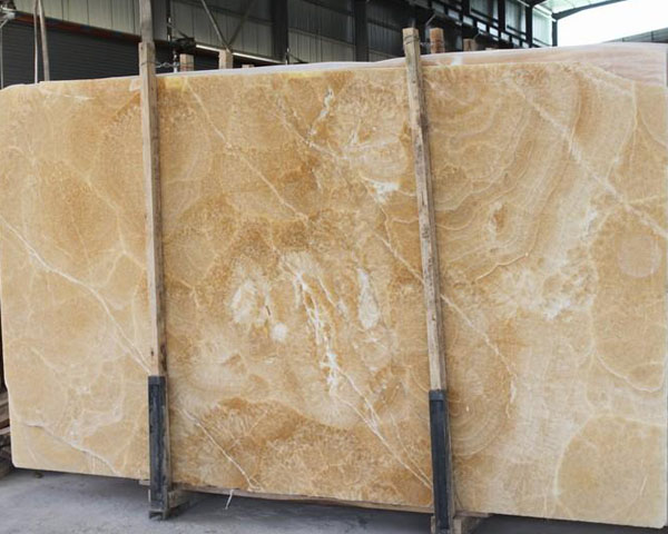 China yellow honey onyx marble slab at a discount