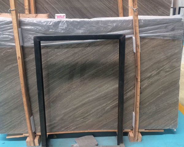 Austria grey wood vein marble slab for floor tiles