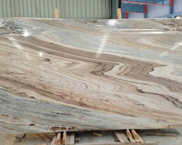 Italy gold palissandro wavy grain brown marble slab
