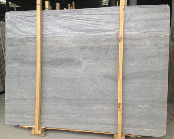 New croatia grey wood grain marble slab