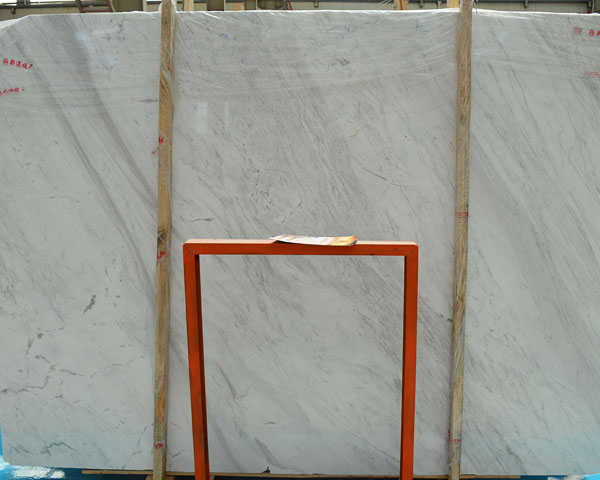 New quarry thin vein jazz white marble slab